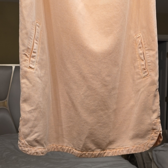 All Saints Soft Peach Off-Shoulder Mini Dress - Picture 5 of 13